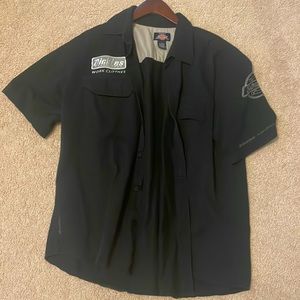 Black Dickies button down shirt.